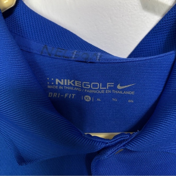 Nike Golf Dri-Fit Cubs MLB Polo Short Sleeve Blue Men's XL Shirt - Picture 4 of 9